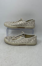 Load image into Gallery viewer, Michael Kors Womens Keaton White Signature Print Lace-Up Sneaker Shoes Size 7.5M