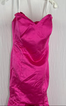 Load image into Gallery viewer, Bridess Womens Pink Sleeveless Back Zip Long Mermaid Dress Size 12