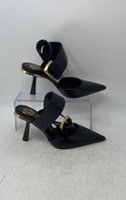Load image into Gallery viewer, Vince Camuto Womens Black Leather Pointed Toe Mule Heels Size US 6M EUR 36.5