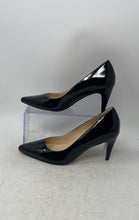 Load image into Gallery viewer, Cole Haan Womens Black Patent Leather Pointed Toe Slip-On Pump Heels Size 7B