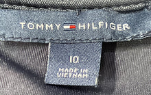 Load image into Gallery viewer, Tommy Hilfiger Womens Navy Blue Lace Bell Sleeve Crew Neck Shift Dress Size 10