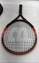 Load image into Gallery viewer, Wilson Burn Mens Black And Orange Comfort Grip Pro Tennis Racquet With Case