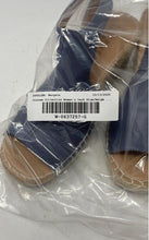 Load image into Gallery viewer, Journee Collection Womens Crew Dark Blue Beige Wedge Espadrille Sandals Size 8
