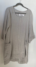 Load image into Gallery viewer, Lungo L'arno Womens Gray 3/4 Sleeve Round Neck Pullover T-Shirt Dress Size 1X