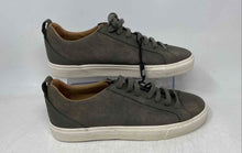 Load image into Gallery viewer, Zara Mens Gray White Leather Lace-Up Low Top Sneaker Shoes Size 9