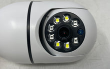 Load image into Gallery viewer, White T-CP8042LF-W3M Wi-Fi 3.0MP PTZ Light Bulb Security Camera Not Tested