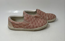 Load image into Gallery viewer, Michael Kors Womens Pink And Gold Monogram Slip-On Sneakers Shoes Size 5