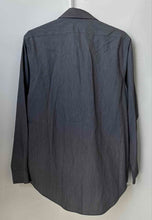 Load image into Gallery viewer, Calvin Klein Mens Gray Cotton Slim Fit Non-Iron Long Sleeve Dress Shirt Sz 15.5