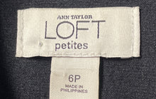 Load image into Gallery viewer, Ann Taylor Loft Womens Black Long Sleeve Spread Collar Turn Lock Jacket Size 6P