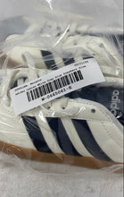 Load image into Gallery viewer, Adidas Womens VL Court Base White Gray Blue Lace-Up Sneaker Shoes Size 5.5
