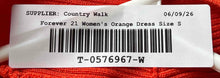 Load image into Gallery viewer, Forever 21 Womens Orange Sleeveless Halter Neck Pullover Bodycon Dress Size S