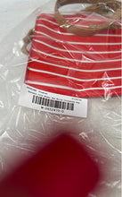 Load image into Gallery viewer, Kenneth Cole Reaction Womens Red White Striped Printed Adjustable Crossbody Bag