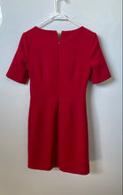 Load image into Gallery viewer, Banana Republic Womens Red Short Sleeve Round Neck Sheath Dress Size 00 Petite