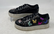 Load image into Gallery viewer, Kurt Geiger Girls Mini Laney Butterfly Black Lace-Up Sneakers Shoes Size 3M