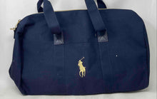 Load image into Gallery viewer, Ralph Lauren Fragrance Mens Blue Double Handle Zip Top Travel Duffle Bag