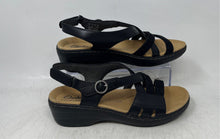 Load image into Gallery viewer, Clarks Womens Merliah Bonita Black Leather Slingback Sandals Size 8.5 M