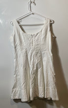 Load image into Gallery viewer, Banana Republic Womens White Sleeveless Round Neck Back-Zip Mini Dress Size 8