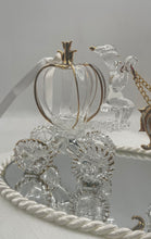 Load image into Gallery viewer, Bouchard Crystal Cinderella Horse Drawn Carriage Ring Pillow Wedding Figurine