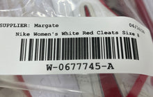 Load image into Gallery viewer, Nike Womens Zoom Hyperdiamond 3 Elite CI2229-107 White Red Softball Cleats Sz 8