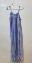 Load image into Gallery viewer, A New Day Womens Blue Striped Print Adjustable Spaghetti Strap Maxi Dress Size S