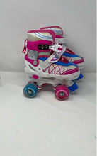 Load image into Gallery viewer, Colmanda Girls Pink Blue And White Roller Skates Sports Size S-31-34