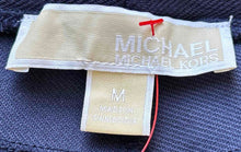 Load image into Gallery viewer, Michael Kors Womens Blue Flat Front Regular Fit Pull-On Ankle Pants Size M