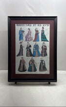 Load image into Gallery viewer, Home Decor Abiti Dal XI Al XVII Pictorial History Womens Costumes Wall Art Print