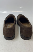 Load image into Gallery viewer, Unbranded Mens Brown Leather Square Toe Slip-On Penny Loafer Shoes Size 11