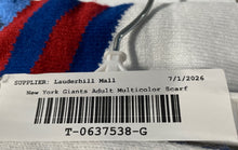 Load image into Gallery viewer, Unisex Adult Multicolor NFL New York Giants Fringe Edge Rectangle Scarf