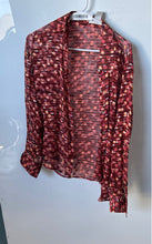 Load image into Gallery viewer, Alfani Womens Multicolor Geometric Print Long Sleeve Button-Up Shirt Size 6