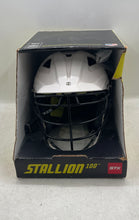 Load image into Gallery viewer, Schutt Stallion 100 STX White Full-Face Lacrosse Helmet Size S With Tag