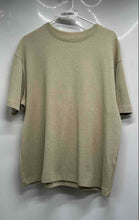 Load image into Gallery viewer, Zara Mens Beige Short Sleeve Crew Neck Regular Fit Pullover T-Shirt Size S