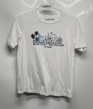 Load image into Gallery viewer, Mango Womens White Cotton Santa Monica City Skyline Graphic T-Shirt Size S