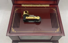 Load image into Gallery viewer, Vintage Brown Mr. Christmas Animated Ballroom Dancers Wooden Music Box Untested