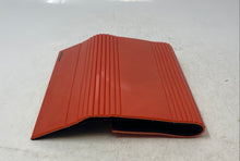 Load image into Gallery viewer, BCBGeneration Womens Orange Ribbed Hard Shell Travel Mini Clutch Wallet