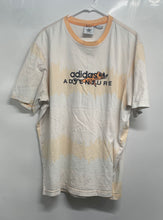 Load image into Gallery viewer, Adidas Mens Peach White Short Sleeve Round Neck Pullover T-Shirt Size XL