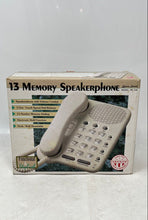 Load image into Gallery viewer, Lenoxx Sound HAC PH-318 Corded 13 Memory Speaker Telephone With Box Not Tested