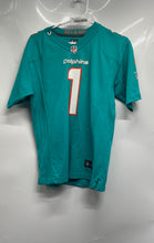Load image into Gallery viewer, Nike Boys Green Tua Tagovailoa Miami Dolphins #1 Football NFL Jersey Size L