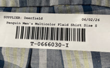 Load image into Gallery viewer, Original Penguin Mens Multicolor Plaid Long Sleeve Collared Button-Up Shirt Sz S