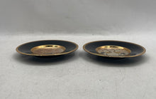 Load image into Gallery viewer, Lot Of 2 Pcs Westland Co Art Of Chokin Ceramic Black Gold Tone Collector Plate