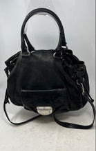 Load image into Gallery viewer, Michael Kors Womens Black Leather Shoulder Strap Double Handle Satchel Purse