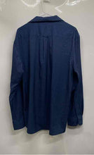 Load image into Gallery viewer, Reebok Mens Blue Collared Slim Fit Long Sleeve Dress Shirt Size XL 17-17.5