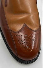 Load image into Gallery viewer, Stanley Blacker Mens Brown Leather Wingtip Slip-On Loafer Shoes Size 10M