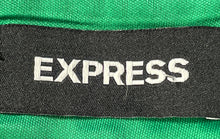 Load image into Gallery viewer, Express Womens Green Pleated Front Slash Pocket Tapered Leg Dress Pants Size 8R