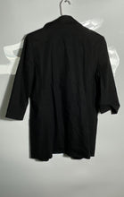 Load image into Gallery viewer, Elie Tahari Womens Black Notch Lapel 3/4 Sleeve Three-Button Blazer No Size