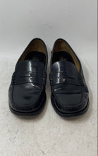 Load image into Gallery viewer, Sebago Mens Black Leather Slip-On Round Toe Penny Loafer Shoes Size 9