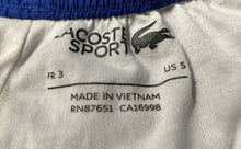 Load image into Gallery viewer, Lacoste Mens Blue Sport Branded Side Bands Elastic Waist Athletic Shorts Size S