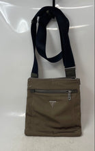 Load image into Gallery viewer, Guess Womens Dark Green & Black Outer Pocket Adjustable Strap Crossbody Bag