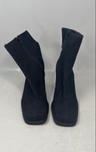 Load image into Gallery viewer, Nine West Womens Tania 2 Black Square Toe Block Heel Ankle Boots Size 8.5M
