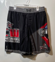 Load image into Gallery viewer, My House Mens Black Graphic Print Elastic Waist Athletic Shorts Size AXL